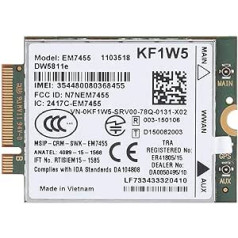 Bewinner 4G EM7455 moduļa karte, bezvadu EM7455 4G LTE moduļi 300 Mbps tīkla karšu rezerves 4G moduļi Dell DW5811e Qualcomm 4G LTE WWAN NGFF kartes modulim