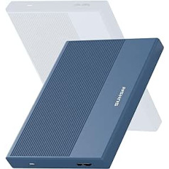 SUHSAI 160 GB ārējais cietais disks, pārnēsājams 2,5 collu cietais disks, USB 3.0 cietais disks, atmiņas paplašināšana, dublēšanas un uzglabāšanas disks, saderīgs ar Mac, galddatoru, Xbox, spēļu konsoli (zils)