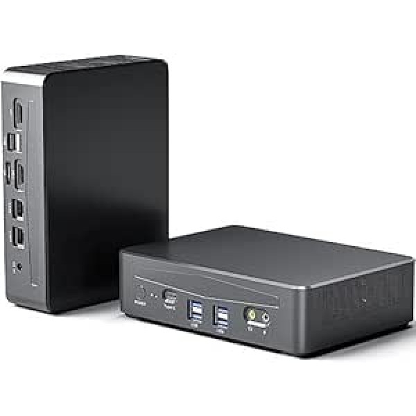 Mini PC Intel Core i9-12900H, 32GB DDR4 RAM, 1TB PCIe 4.0 SSD, WiFi 6E, BT 5.2, 2X 2,5Gbps LAN, 2X HDMI, 1x USB-C, 4K@60Hz, Windows 11 Pro