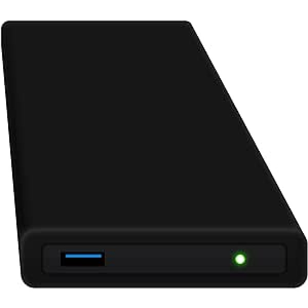 Hipdisk ārējais cietais disks 2,5 collu USB 3.0 500GB 1TB 2TB HDD 120GB 250GB 500GB 1TB SSD ar maināmu silikona korpusa uzglabāšanas korpusu, melns