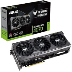 ASUS TUF Gaming GeForce RTX 4070 Ti 12GB GDDR6X OC Edition Gaming Graphics Card (NVIDIA DLSS3, PCIe 4.0, 12GB GDDR6X Memory, 2X HDMI 2.1a, 3X DisplayPort 1.4a, TUF-RTX4070TI-O12G-GAMING)