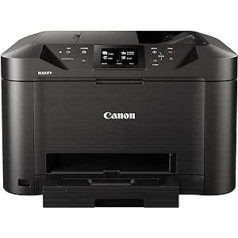 Canon MAXIFY MB5150 Farbtintenstrahl — daudzfunkcionāls printeris (DIN A4, četri vienā skeneris, kopierīce, fakss, displejs, 600 x 1200 DPI, USB, duplekss, WLAN, Bluetooth) schwarz