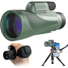 12x56 HD Monocular for Adults with Smartphone Adapter, Powerful Monocular Telescope for Stargazing, Bird Watching, Hiking, Concert