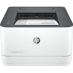 HP LaserJet Pro 3002dw lāzerprinteris, printeris, automātiska abpusēja drukāšana, līdz 33 A4 lapām minūtē, ātrdarbīgs USB, WiFi, Ethernet, Bluetooth, HP Smart App, HP Wolf Pro drošība, pelēks, balts