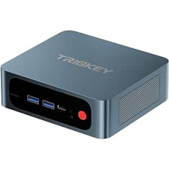 TRIGKEY Intel Core i3-8109U mini dators (2C/4T, līdz 3,6 GHz), 16 GB DDR4, 500 GB SSD, Spped S mini dators, atbalsta 4K, dubultā izeja, 2 x HDMI, 4 x USB 3.0, WiFi-5