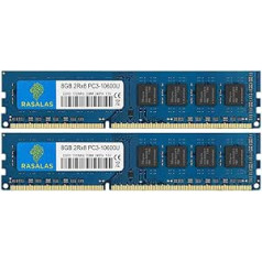 Rasalas PC3-10600 DDR3 1333 16GB komplekts (2x8GB) DDR3 1333MHz 2Rx8 PC3 10600U 8GB atmiņas modulis 240 pin 1.5V CL9 galddatora atmiņa RAM