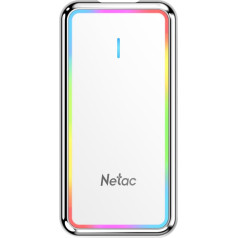 Netac ZR RGB 250 GB pārnēsājams SSD USB 3.2 Gen 2 ātrdarbīgs pārsūtīšanas interfeiss 550 MB/s pārsūtīšana