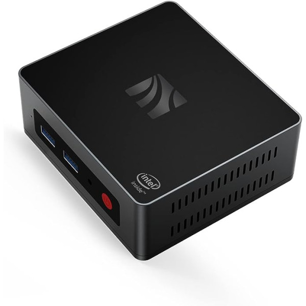 KUYIA Mini PC galddators Windows10 Business Gaming Home Office 8GB RAM128G SSDCeleronJ4125 līdz 2.7GHz Procesors Atbalsta 4K HDMI Dual WiFi 2.4G + 5.8G Ethernet 1000M USB 3.0X4 BT4.0