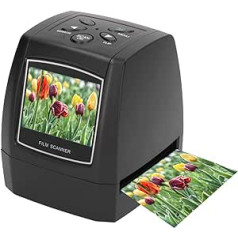 ASHATA filmu un priekšmetstikliņu skeneris Mini digitālo filmu diapozitīvu skeneris ar 2,36 collu krāsu ekrānu, pārnēsājamu digitālo USB MSDC attēlu skatītāju digitālajos fotoattēlos 5,0 MP 10 MP 1800 DPI 3600 DPI