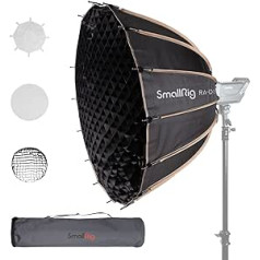 SMALLRIG RA-D85 Parabolic Softbox, 85 cm (33,5 collas) Quick Release Studio Reflection Softbox, ar Bowena stiprinājumu SmallRig COB video gaismai 120B 120D 220B 220D un fotostudijas video gaismai — 3586