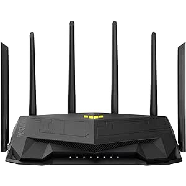 ASUS TUF Gaming AX6000 AiMesh Dual Band WLAN Combinable Router (Tethering as 4G and 5G Router Replacement, WiFi 6, Dedicated Gaming Port, Dual 2.5G Port, Port Forwarding, AiProtection Pro)