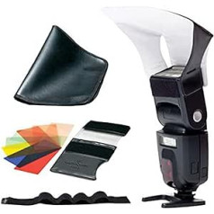 LumiQuest Photography Starter Kit, Pocket Bouncer Light Diffuser with UltraStrap & FXtra Colored Gel Kit