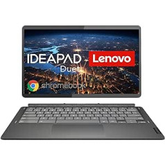 Lenovo IdeaPad Duet 5 Chromebook 33.8 cm (13.3 Inches, 1920 x 1080, Full HD, OLED, Touch) 2-in-1 tablet (Qualcomm Snapdragon 7c Gen 2, 8GB RAM, 128GB eMMC, Wi-Fi, ChromeOS), dark grey incl. ActivePen.