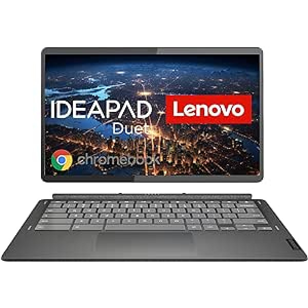 Lenovo IdeaPad Duet 5 Chromebook dators 33,8 cm (13,3 collas, 1920 x 1080, Full HD, OLED, Touch) 2 in-1 planšetdators (Qualcomm Snapdragon 7c Gen 2, 8 GB RAM, 128 GB eMMC, Wi-Fi, ChromeOS), tumši pelēks t.sk. ActivePen.