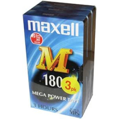 Maxell E180 Video-Klebebänder, 3 Stück