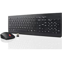 LENOVO Essential bezvadu tastatūras un peles kombinācija — vācu, melna