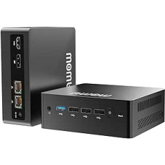 AWOW Mini dators Intel Gen12 N100 četrkodolu 3,40 GHz, 8 GB DDR5 4800 MHz 512 GB M.2 SSD mini galddators, mikrodators ar divu displeju HDMI DP 4K@60Hz Dual Gigabit Ethernet, WiFi5