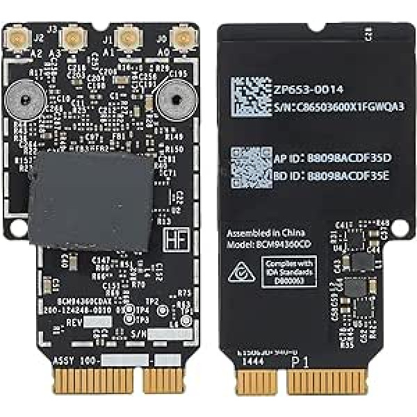 BCM94360CD 802.11ac bezvadu tīkla karte, BT4.0 PCIe tīkla karte, Bluetooth bezvadu WiFi kartes modulis iOS 27 collu klēpjdatoram