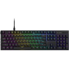 NZXT Function Mehāniskā datora spēļu tastatūra - Apgaismota - Lineārs RGB slēdzis - MX saderīgs slēdzis - Karstā maiņa - Izturīgs alumīnija vāciņš - Mehāniskā spēļu tastatūra | LV (QWERTY) Melns