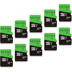 KEXIN Micro SD karte 32 GB Iepakojumā 10 gab