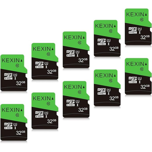 KEXIN Micro SD Card 32 GB Pack of 10