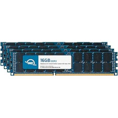 OWC — 64 GB atmiņas jaunināšanas komplekts — 4 x 16 GB PC14900 DDR3 ECC-R 1866 MHz DIMM modelis Mac Pro 2013. gada vēlamajam modelim