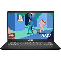 MSI Modern 14 Creator klēpjdators 14,0 collu Full HD AMD Ryzen 7 7730U procesors, 16 GB DDR4-3200 RAM, 512 GB SSD, AMD Radeon Graphics, Windows 11 Home, 14 C7M-091, QWERTZ tastatūra