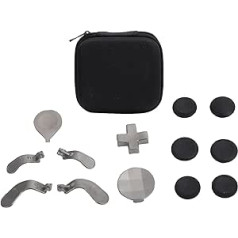 Annadue Game Controller Thumbsticks Kit for Xbox One Elite Series 2, with 6 Thumbsticks, 7 Metal Buttons and Pockets, Game Controller Button Paddles Set