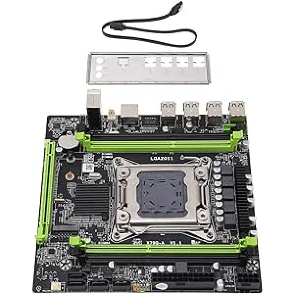 LGA 2011 Motherboard, X79G-A M-ATX Motherboard for Intel Xeon E5 V1 V2, Core I7 CPU, PCIE 16X, 4xDDR3, 4xSATA2.0, 12xUSB2.0, 1xNVME M.2, 1x8pin, 1x24pin