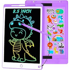 Hnyoou LCD-Schreibtablett, 21,6 cm (8,5 Zoll) LCD-Schreibtablett für Kinder, Zeichenblock für Kinder, Grafiktablett mit Bildschirmlöschtaste und Verriegelungsschalter, Grafiktablett für 2, 3, 4, 5, 6,