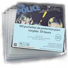 100 Clear Record Sleeves 12