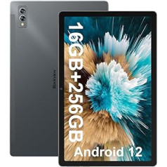 Blackview planšetdators 10,36 collu Android 12 Tab 11 SE, astoņkodolu, 14 GB RAM + 256 GB ROM (1 TB paplašinājums), 2K, 1200 x 2000 FHD + IPS, 7680 mAh, 8 MP + 13 MP, Dual WLANce 4G/ID5GF /GPS/BT5.0, pelēks