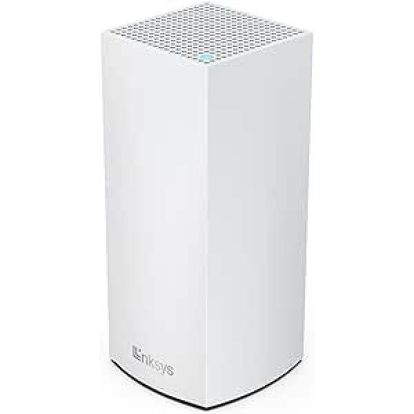 Linksys Atlas 6 Mesh WiFi 6 System - Dual Band AX3000 WiFi Router Extender with 4 Times Higher Speed up to 3.0 Gbps - More than 25 Devices and 185 m² Wireless Coverage - Pack of 1, White