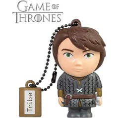 Tribe Game of Thrones Aria USB zibatmiņa 16 GB Speicherstick 2.0 liela ātruma Pendrive Memory Stick zibatmiņas disks, Lustige Geschenke 3D Figur, USB sīkrīks vai Hart-PVC ar Schlüsselanhänger — Grau