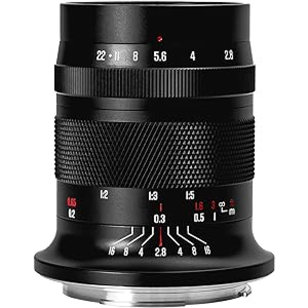 Meike 60 mm f2.8 RF stiprinājums Fiksēta manuālā fokusa objektīvi Lielas apertūras APS-C makro objektīvs Saderīgs ar Canon EOS-R EOS-RP R5 R5C R6 R7 R10 bezspoguļa kameru