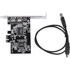 ASHATA 2.5Gbps PCI-E PCI Express FireWire 1394a IEEE 1394 Controller Card with FireWire Cable 800Mbps Desktop Card HD Picture Card