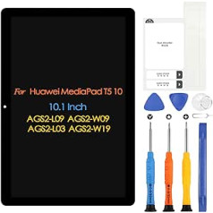 LCD displejs Huawei MediaPad T5 10 AGS2-L09 AGS2-W09 AGS2-L03 AGS2-W19 10,1 collu skārienekrāna digitazera komplekts ar remonta komplektu