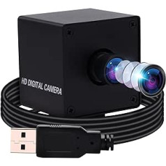 ELP Ultra HD 4K tīmekļa kamera ar objektīvu bez kropļojumiem, IMX317 sensora datora mini tīmekļa kameras atbalsts 3840x2160@30fps, 2160P USB video konferences tīmekļa kameras operētājsistēmai Mac/Windows/Linux USB4KHDR01-KL100