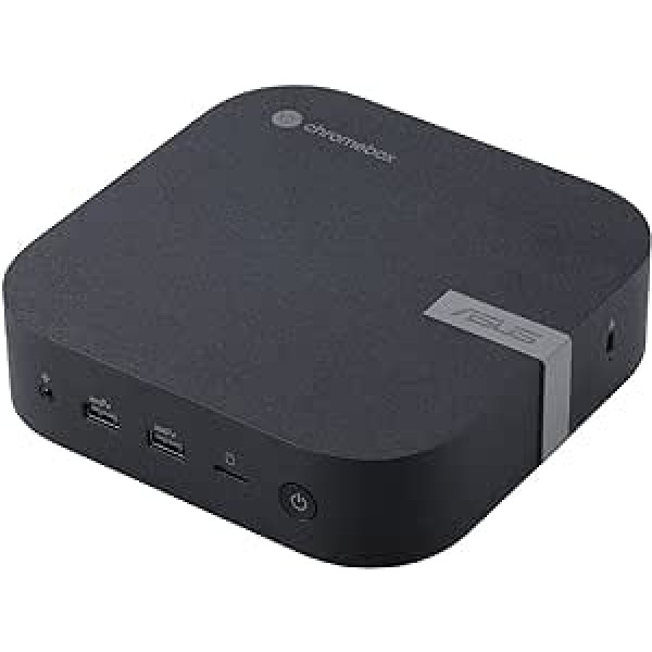 ASUS CHROMEBOX5-S3006UN mini galddators (Intel Core i3-1220P procesors, integrēta Intel UHD grafika, 8 GB DDR4 atmiņa, 128 GB M.2 NVMe PCIe 3.0 SSD, WiFi 6E, Chrome OS), melns