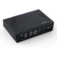 Baieyu Mini PC Windows 11 Pro, Core i7-10870H (līdz 5,00 GHz) 8 Core 16 Thread Mini Desktop PC, 32GB | 1TB, Fan Mini PC atbalsta 4K trīskāršus displejus, Wi-Fi 5+BT4.2, USB3.0, USB2.0