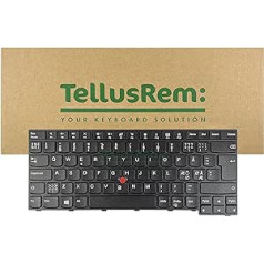 TellusRem Replacement Keyboard Scandinavian - Nordic Non Backlit for Lenovo Thinkpad T470s