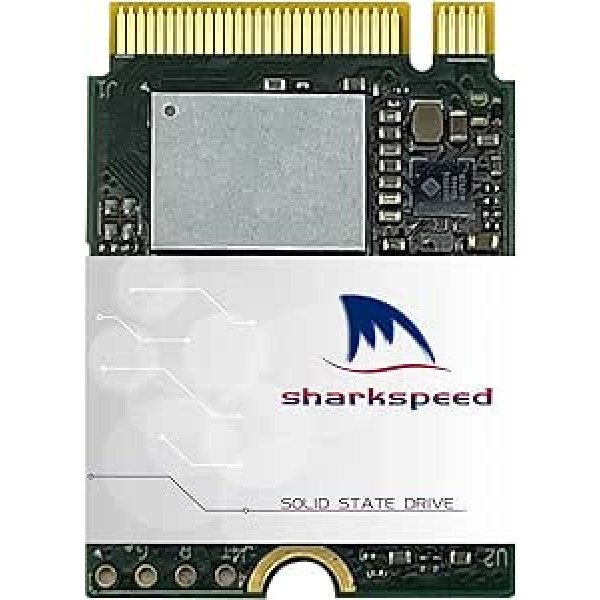 SHARKSPEED SSD 256 GB M.2 2230 NVMe PCIe Gen 3.0 x4 iekšējais cietvielu disks, spēļu SSD, saderīgs ar Steam Deck Surface Ultrabook (256 GB, M.2 2230 PCIe)