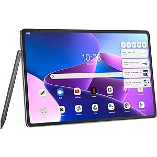 Lenovo Tab P12 Pro planšetdators 12,6 collas, WQXGA (Qualcomm Snapdragon 870, 8 GB RAM, 256 GB paplašināma līdz 1 TB, Android 11, WiFi 6 + Bluetooth 5.2, 4 skaļruņi) Precision Pen 3 — tumši pelēks