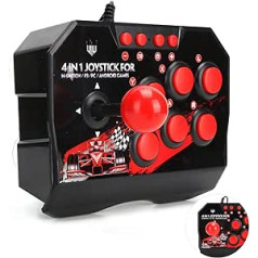 Arcade Fight Stick, USB vadu universālā Arcade Fightstick cīņas kursorsvira Switch, PS3, personālajam datoram, spēļu piederumi