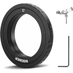 NEEWER T gredzens ar M42 vītni, savietojams ar Nikon F montāžas kamerām un teleskopiem, objektīva adaptera gredzens D850 D750 D500 D780 D7500 D5600 D3500 D5 utt., LA-01