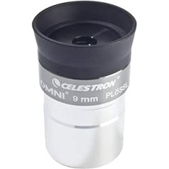 Celestron 93318 1-1/4-9 mm Omni Serie Okular, Schwarz, Silber