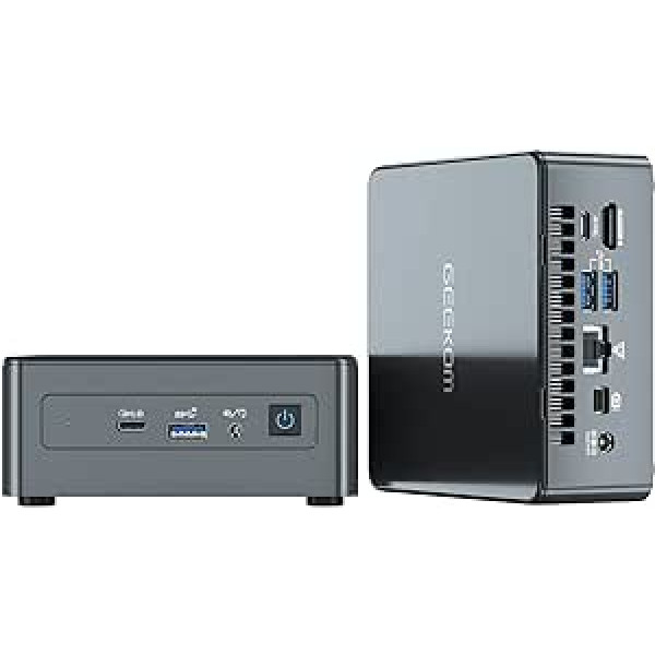 GEEKOM Mini IT11 Mini dators, NUC11 i7-11390H (8 pavedieni, 12 MB kešatmiņa, maks. 5,00 GHz), 16 GB Dual DDR4 512 GB SSD mini dators, Windows 11 Pro Intel Iris Xe, USB4, Bluetooth v5.2, Wi-Fi 6