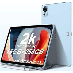DOOGEE T20 Tablet, 10.4 Inch 2K Tablet PC, 15GB RAM 256GB ROM (1TB Expandable) Android 12 Tablet 8300mAh Dual SIM 4G LTE/5G WiFi Tablet, Widevine L1, 16MP + 8MP Camera, Quad Box Speaker, OTG/GPS