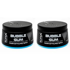 Totex Bubble Gum Hair Wax I Bubble Gum Hair Styling Wax I Košļājamās gumijas aromātisks matu vasks I Shiny and Natural Hair Look I Maximum Control I 150 ml (2 iepakojumā)