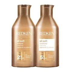 Redken Редкен | Набор для ухода за сухими и ломкими волосами, бодрит и увлажняет, с омега-6 и аргановым маслом, мягким шампунем 300 мл и кондиционе